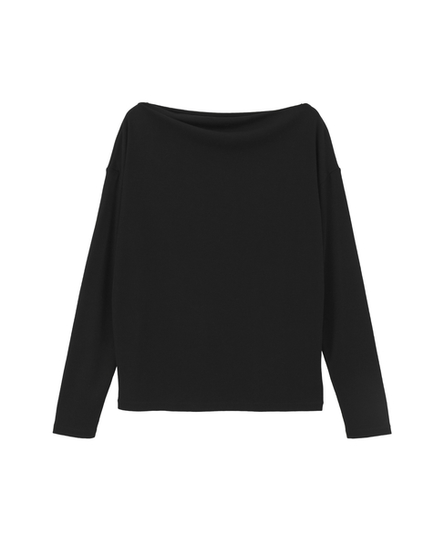 ミラノシフォンボートネックプルオーバー 詳細画像 ブラック 2