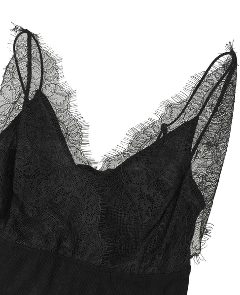 レースキャミソール 詳細画像 ブラック 3