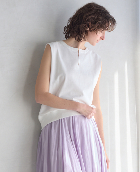 ライトスウェットノースリーブ 詳細画像 ホワイト 2