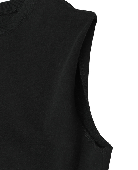 ライトスウェットノースリーブ 詳細画像 ブラック 4