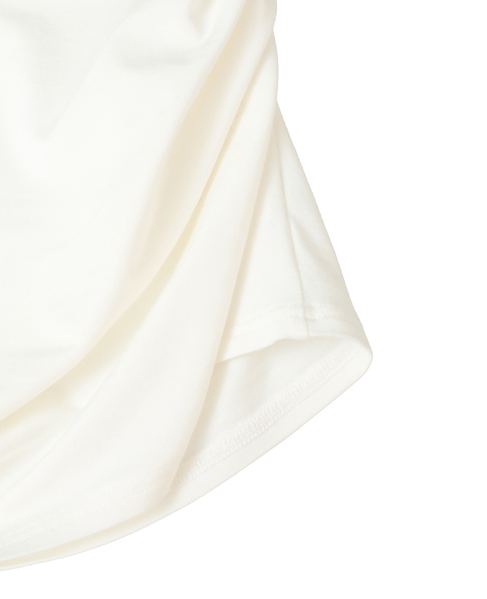 シャーリングドレープノースリーブ 詳細画像 ホワイト 5