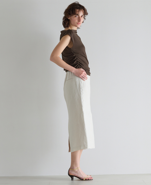 シャーリングドレープノースリーブ 詳細画像 ブラウン 5