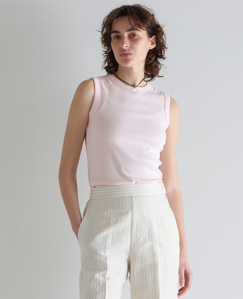 コットンフライスノースリーブプルオーバー 詳細画像 ピンク 1