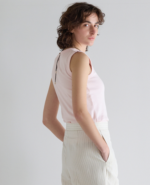 コットンフライスノースリーブプルオーバー 詳細画像 ピンク 2