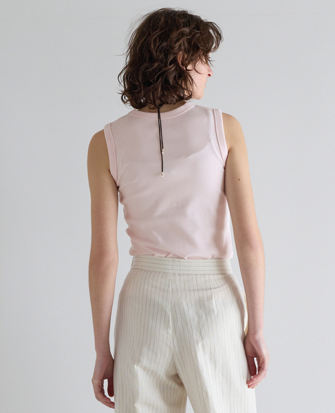 コットンフライスノースリーブプルオーバー 詳細画像 ピンク 3