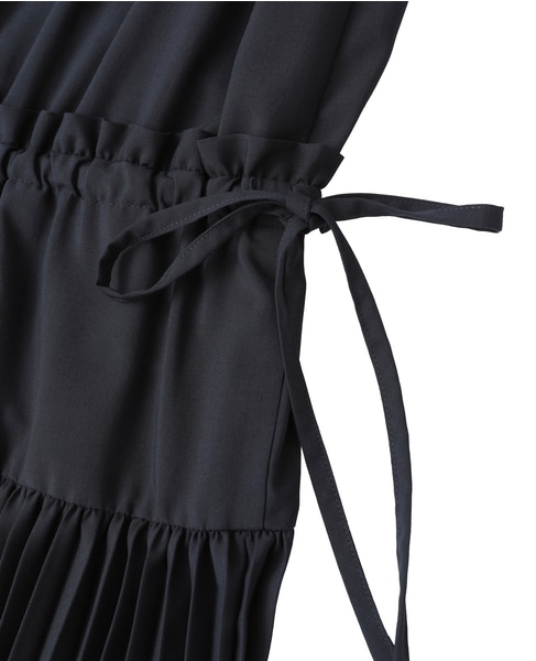 【J&M DAVIDSON / ジェイアンドエムデヴィッドソン】FAN PLEATS DRESS 詳細画像 ネイビー 6