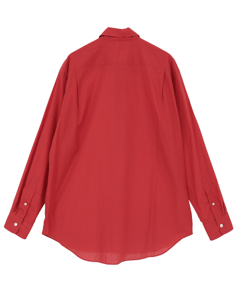 【AURALEE/オーラリー】SUPER FINE COTTON LAWN SHIRT 詳細画像 レッド 2