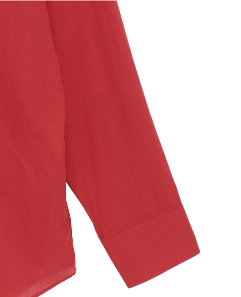 【AURALEE/オーラリー】SUPER FINE COTTON LAWN SHIRT 詳細画像 レッド 4