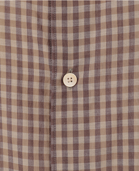 【AURALEE/オーラリー】AIRY LIGHT COTTON CHECK SHIRT 詳細画像 ブラウン 6