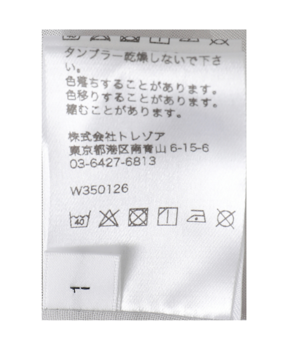 【TU ES MON TRESOR /トゥ エ モン トレゾア】Cotton Lawn Sheer Shirt 詳細画像 ホワイト 7