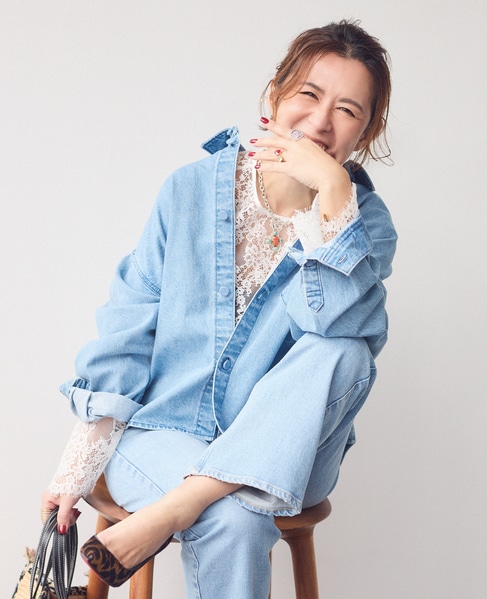 《コラボ》【upper hights*Naoko Okusa】THE B-SHIRTS 詳細画像 ブルー 1