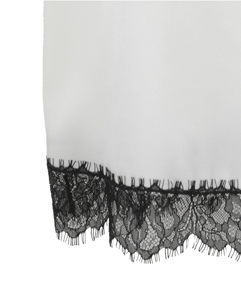 《別注》【Oscalito/オスカリート】シルクレースキャミソール 詳細画像 ホワイト 5