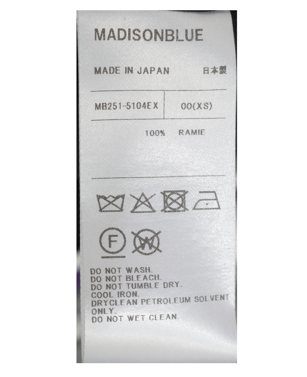 【MADISONBLUE/マディソンブルー】HAMPTON SHIRT RAMIE 詳細画像 ネイビー 6