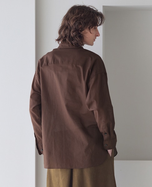 《別注》【MADISONBLUE/マディソンブルー】J.BRADREY L/S SHIRT C/VOILE 詳細画像 ブラウン 3