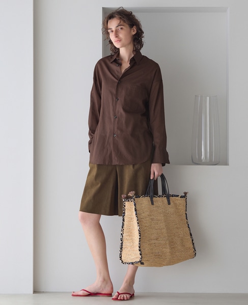 《別注》【MADISONBLUE/マディソンブルー】J.BRADREY L/S SHIRT C/VOILE 詳細画像 ブラウン 5