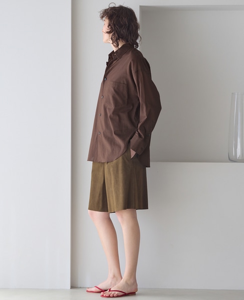 《別注》【MADISONBLUE/マディソンブルー】J.BRADREY L/S SHIRT C/VOILE 詳細画像 ブラウン 6