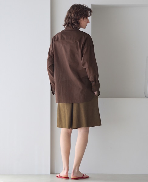 《別注》【MADISONBLUE/マディソンブルー】J.BRADREY L/S SHIRT C/VOILE 詳細画像 ブラウン 8