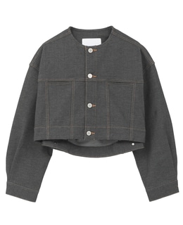 【COGTHEBIGSMOKE/コグザビッグスモーク】NIKKI COLLARLESS JACKET