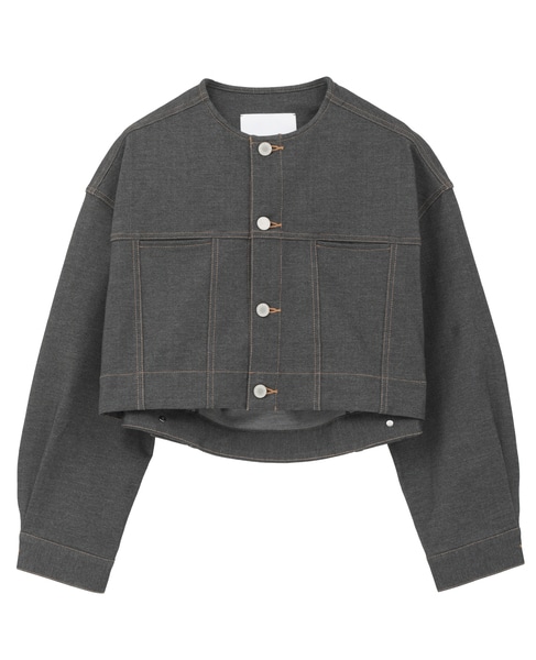 【COGTHEBIGSMOKE/コグザビッグスモーク】NIKKI COLLARLESS JACKET 詳細画像 インディゴ 1