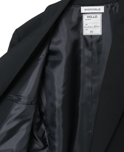 【MADISONBLUE/マディソンブルー】BLEECKER W6B BLAZER W TROPICAL 詳細画像 ブラック 7