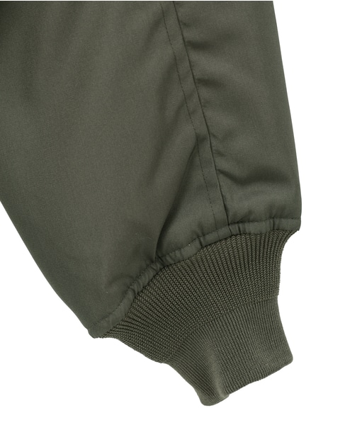 【AURALEE/オーラリー】HIGH DENSITY SILK TWILL FLIGHT BLOUSON 詳細画像 カーキ 4