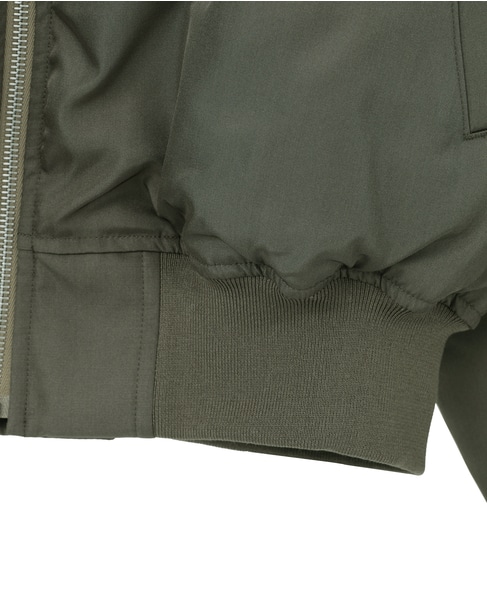 【AURALEE/オーラリー】HIGH DENSITY SILK TWILL FLIGHT BLOUSON 詳細画像 カーキ 5