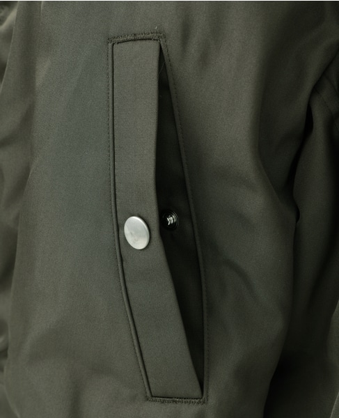 【AURALEE/オーラリー】HIGH DENSITY SILK TWILL FLIGHT BLOUSON 詳細画像 カーキ 6