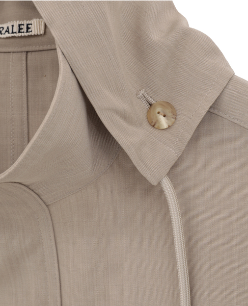 【AURALEE/オーラリー】WOOL MAX CANVAS OVER VEST 詳細画像 グレージュ 7