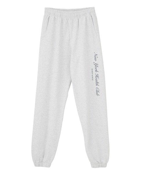 【Sporty＆Rich/スポーティアンドリッチ】NY Health Club Sweatpant 詳細画像 杢グレー 1
