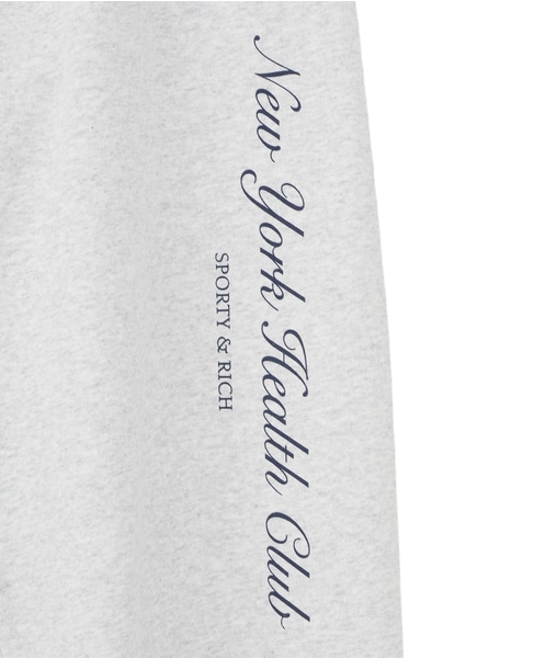【Sporty＆Rich/スポーティアンドリッチ】NY Health Club Sweatpant 詳細画像 杢グレー 5