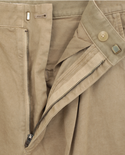 【AURALEE/オーラリー】GARMENT-DYED FINX LIGHT CHINO ONE-TUCK WIDE PANTS 詳細画像 ベージュ 4