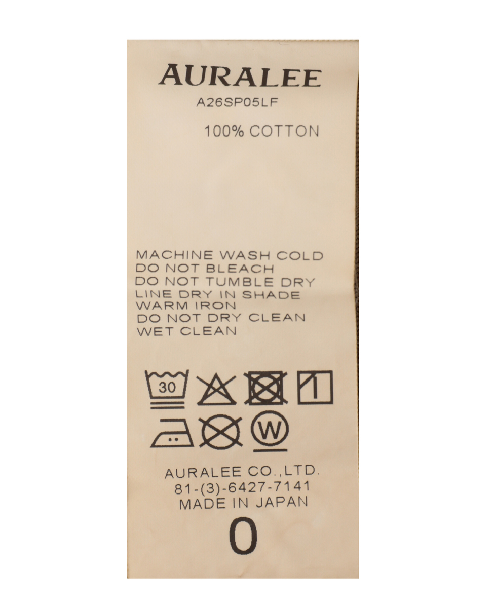 【AURALEE/オーラリー】GARMENT-DYED FINX LIGHT CHINO ONE-TUCK WIDE PANTS 詳細画像 ベージュ 5