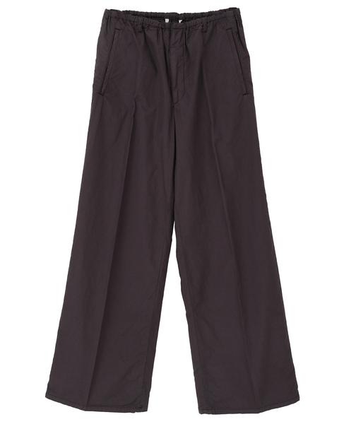 【AURALEE/オーラリー】GARMENT-DYED FINX SHUTTLE WEATHER DRAWSTRING PANTS 詳細画像 ブラウン 1
