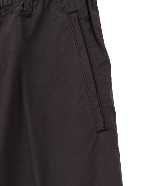【AURALEE/オーラリー】GARMENT-DYED FINX SHUTTLE WEATHER DRAWSTRING PANTS 詳細画像 ブラウン 5