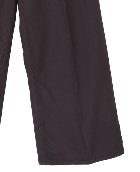 【AURALEE/オーラリー】GARMENT-DYED FINX SHUTTLE WEATHER DRAWSTRING PANTS 詳細画像 ブラウン 6