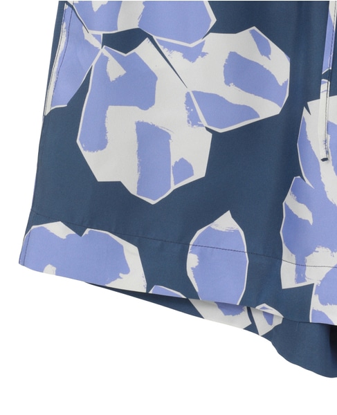 【BANANATIME / バナナタイム】RELAXED 3 SHORT  PAPER CUTS NAVY LILAC   詳細画像 ネイビー 4