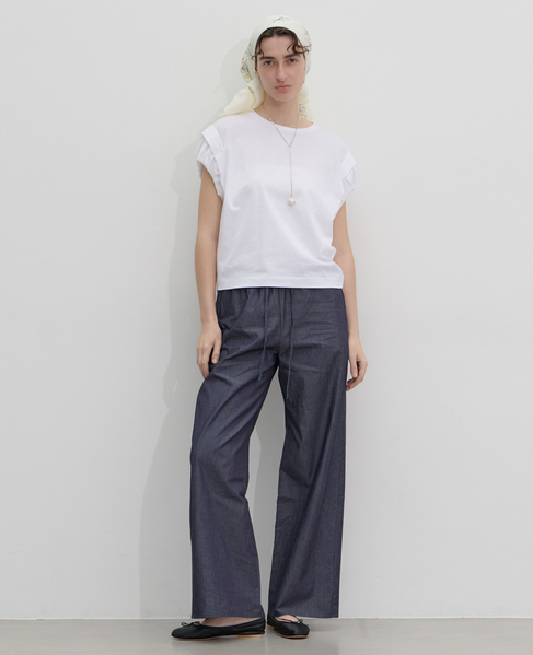 【TU ES MON TRESOR /トゥ エ モン トレゾア】The Sea Blue Chalcedony Jean 詳細画像 インディゴ 3