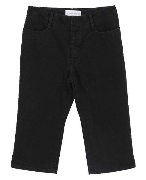 【TU ES MON TRESOR /トゥ エ モン トレゾア】The Hematite Jean Short 詳細画像 ブラック 1