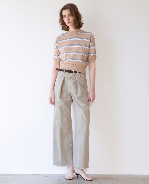 【HAIKURE /ハイクル】CANDY SHORT LENGTH TWILL 45 詳細画像 グレージュ 3