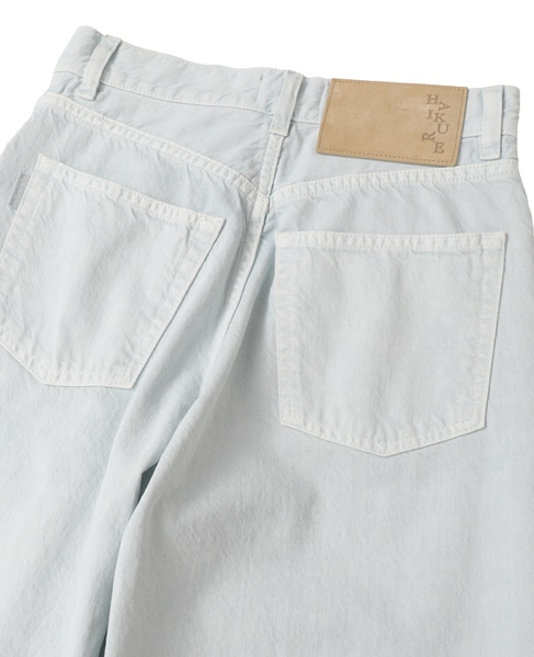 【HAIKURE /ハイクル】BETHANY SHORT LENGTH TWILL 45 詳細画像 水色 11