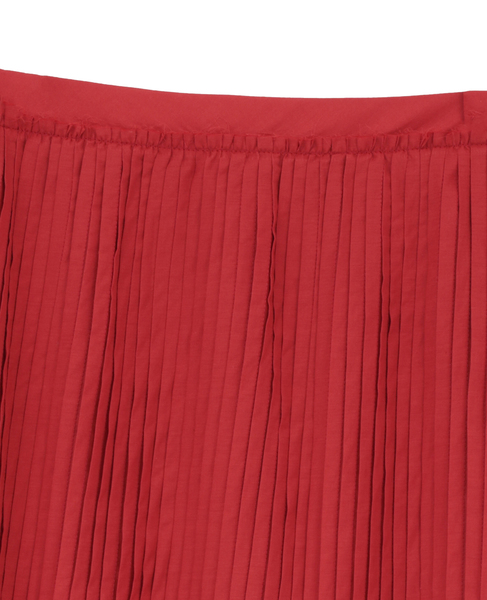 【AURALEE/オーラリー】SUPER FINE COTTON LAWN PIN-TUCK SKIRT 詳細画像 レッド 3