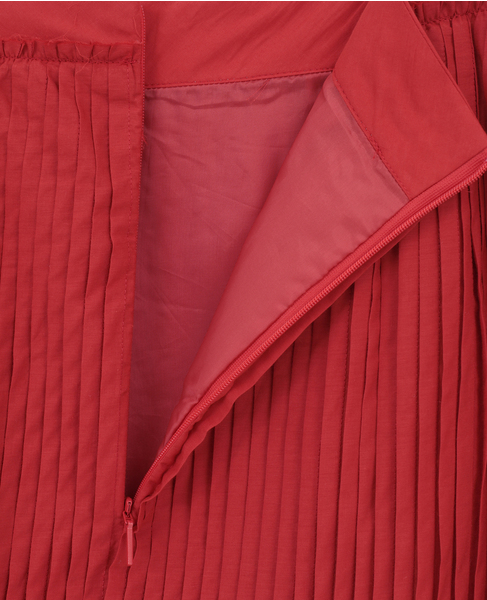 【AURALEE/オーラリー】SUPER FINE COTTON LAWN PIN-TUCK SKIRT 詳細画像 レッド 4