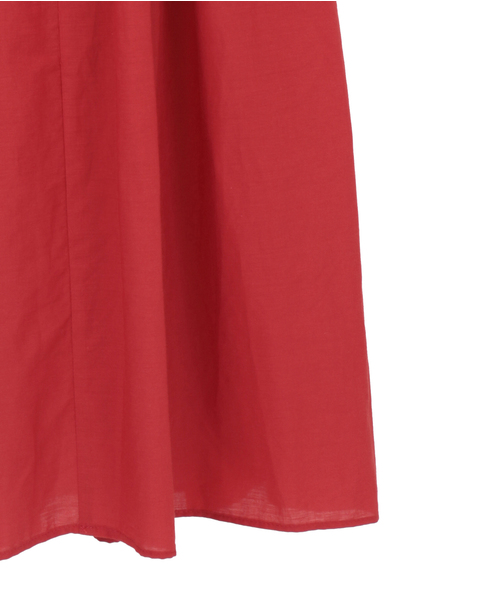 【AURALEE/オーラリー】SUPER FINE COTTON LAWN PIN-TUCK SKIRT 詳細画像 レッド 5
