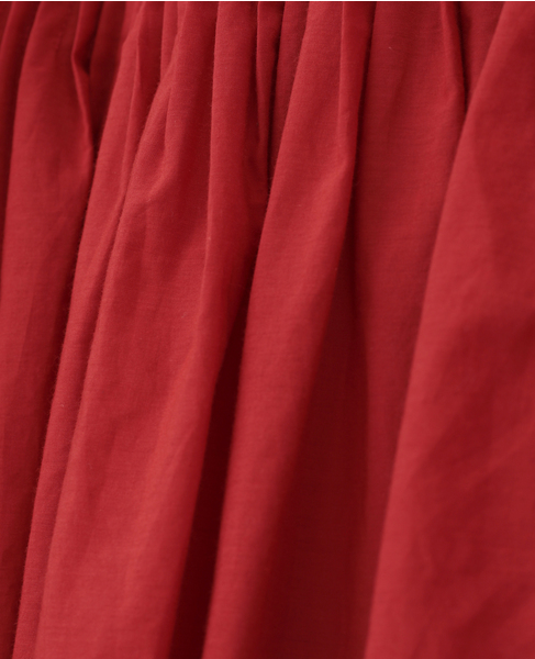 【AURALEE/オーラリー】SUPER FINE COTTON LAWN PIN-TUCK SKIRT 詳細画像 レッド 6