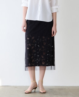 【MARGE /マージ 】Lace layered skirt（一部別注カラー）