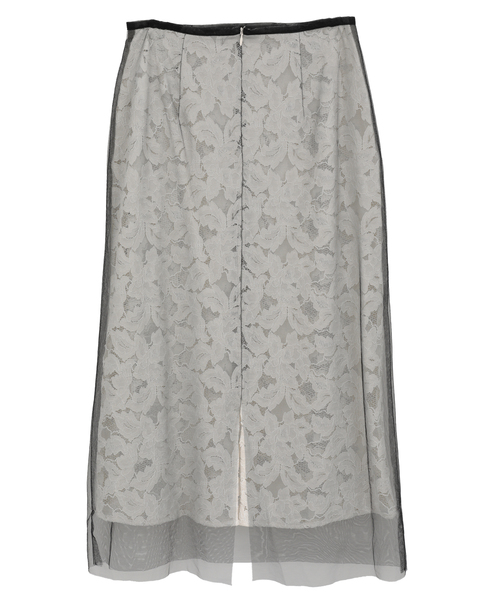 【MARGE /マージ 】Lace layered skirt（一部別注カラー） 詳細画像 アイボリー 2