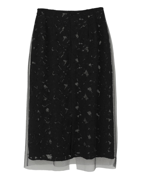 【MARGE /マージ 】Lace layered skirt（一部別注カラー） 詳細画像 ブラック 11