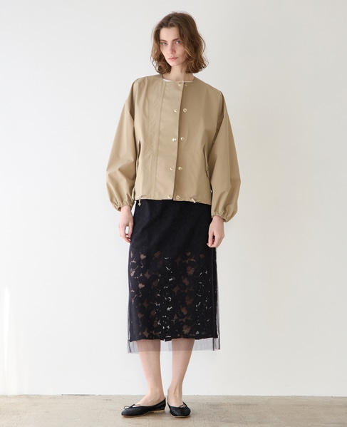 【MARGE /マージ 】Lace layered skirt（一部別注カラー） 詳細画像 ブラック 9