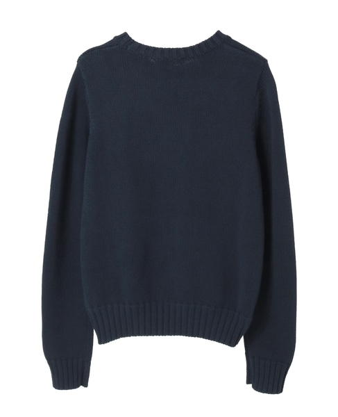 【Sporty＆Rich/スポーティアンドリッチ】Vendome Knitted Sweater 詳細画像 ネイビー 2