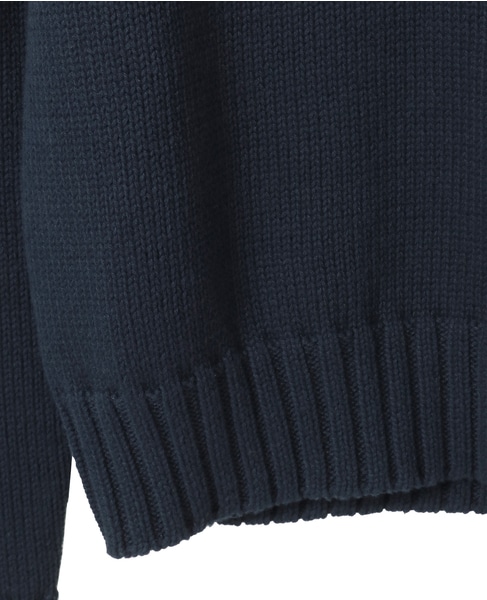 【Sporty＆Rich/スポーティアンドリッチ】Vendome Knitted Sweater 詳細画像 ネイビー 5
